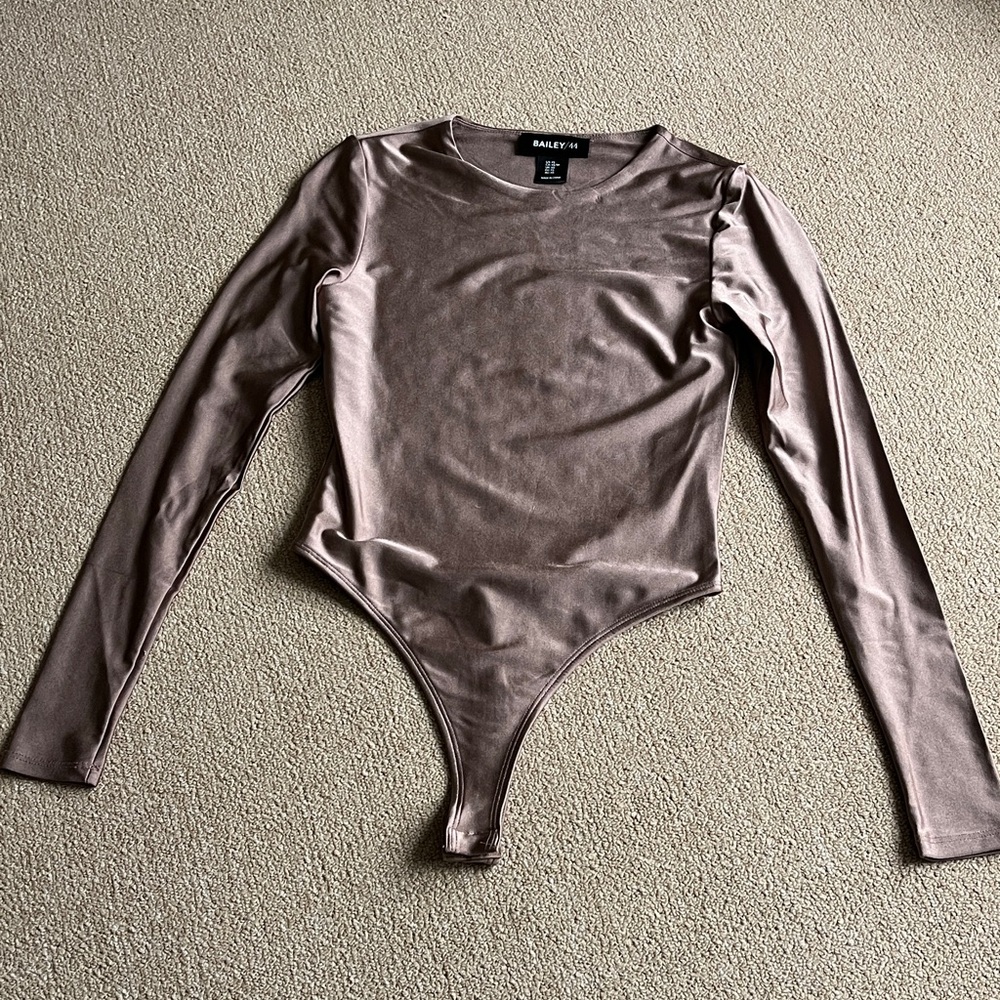 Bailey 44 Metallic Long Sleeve Bodysuit